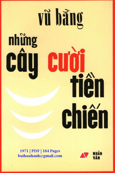 Những Cây Cười Tiền Chiến (NXB Nhân Văn 1971) - Vũ Bằng, 184 Trang