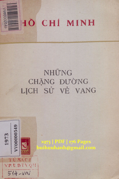 Những Chặng Đường Lịch Sử Vẻ Vang (NXB Quân Đội 1973) - Hồ Chí Minh, 176 Trang