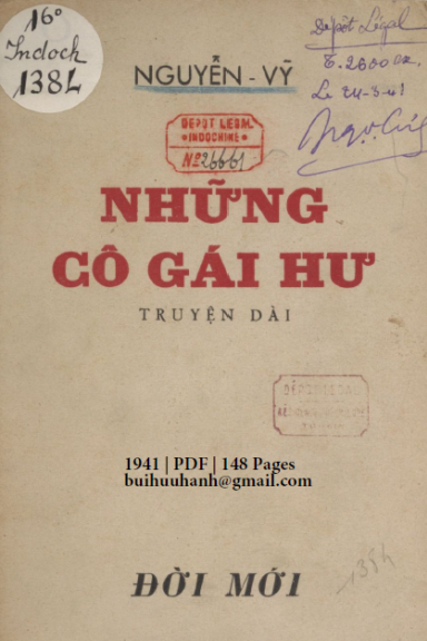 Những Cô Gái Hư (NXB Đời Mới 1941) - Nguyễn Vỹ, 148 Trang