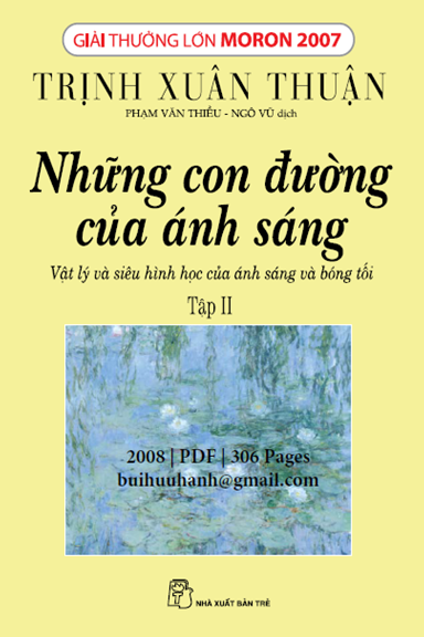 Những Con Đường Của Ánh Sáng Tập 2 (NXB Trẻ 2008) - Trịnh Xuân Thuận, 306 Trang