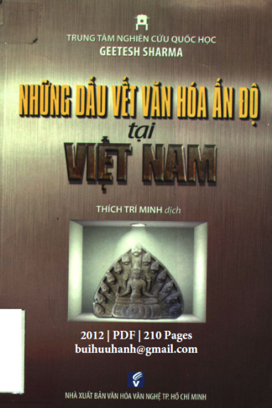 Những Dấu Vết Văn Hóa Ấn Độ Tại Việt Nam (NXB Văn Hóa Văn Nghệ 2012) - Geetesh Sharma, 210 Trang