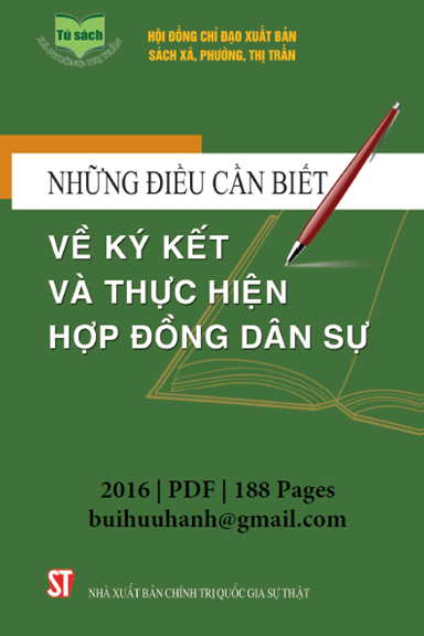 Những Điều Cần Biết Về Ký Kết Và Thực Hiện Hợp Đồng Dân Sự (NXB Chính Trị 2016) - Vũ Thị Hồng Yến