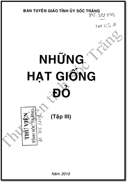 Những Hạt Giống Đỏ Tập 3 (NXB Sóc Trăng 2010) - Nhiều Tác Giả, 254 Trang
