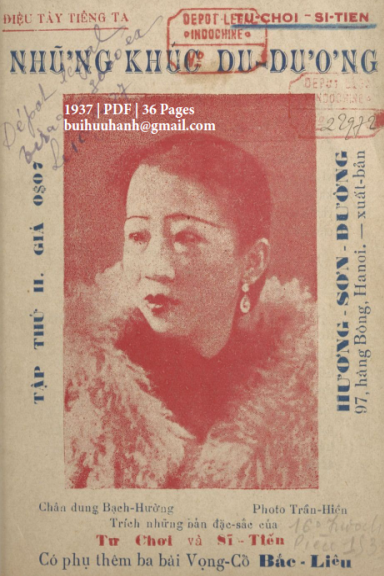 Những Khúc Du Dương (NXB Vạn Tường 1937) - Tư Chơi, 36 Trang