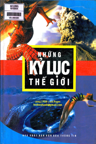 Những Kỷ Lục Thế Giới (NXB Văn Hóa Thông Tin 2004) - Nguyễn Trung Anh, 226 Trang