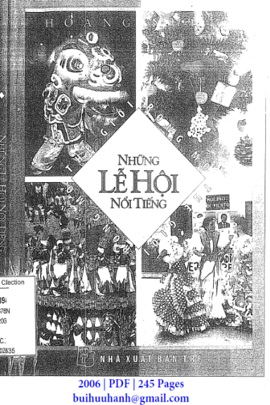 Những Lễ Hội Nổi Tiếng (NXB Trẻ 2006) - Hoàng Nghĩa, 245 Trang