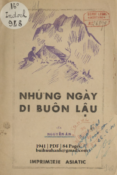 Những Ngày Đi Buôn Lậu (NXB Asiatic 1941) - Nguyễn Ân, 84 Trang