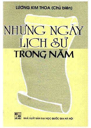 Những Ngày Lịch Sử Trong Năm (NXB Đại Học Quốc Gia 2002) - Lương Kim Thoa, 157 Trang