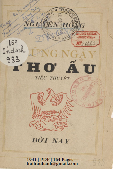 Những Ngày Thơ Ấu (NXB Đời Nay 1941) - Nguyên Hồng, 164 Trang