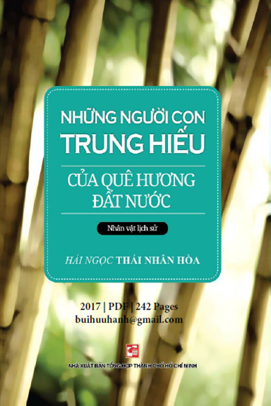Những Người Con Trung Hiếu Của Quê Hương Đất Nước (NXB Tổng Hợp 2017) - Thái Nhân Hòa, 242 Trang