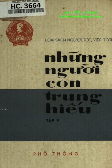 Những Người Con Trung Hiếu Tập 5 (NXB Phổ Thông 1975) - Vũ Xuân Phong, 94 Trang