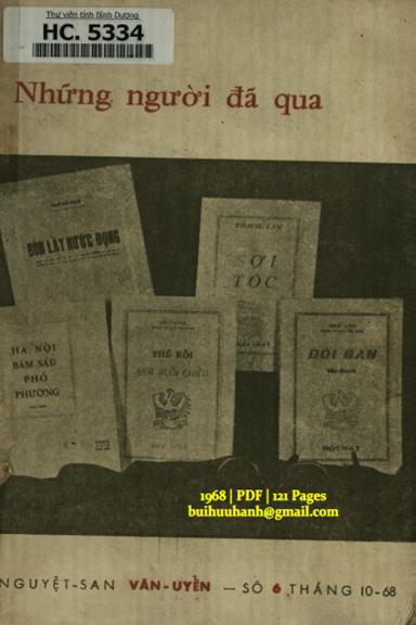 Những Người Đã Qua (NXB Văn Uyển 1968) - Thế Uyên, 121 Trang