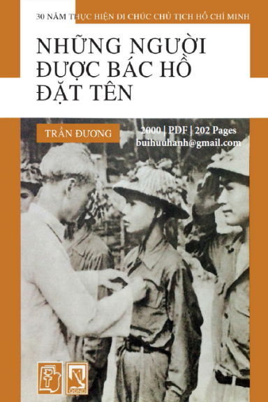 Những Người Được Bác Hồ Đặt Tên (NXB Trẻ 2000) - Trần Đương, 202 Trang