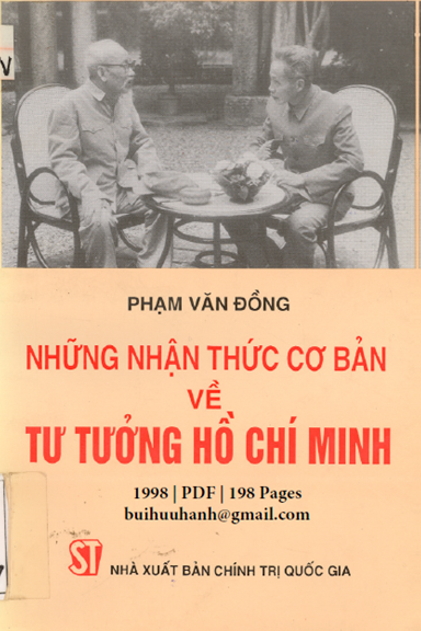 Những Nhận Thức Cơ Bản Về Tư Tưởng Hồ Chí Minh (NXB Chính Trị 1998) - Phạm Văn Đồng, 198 Trang