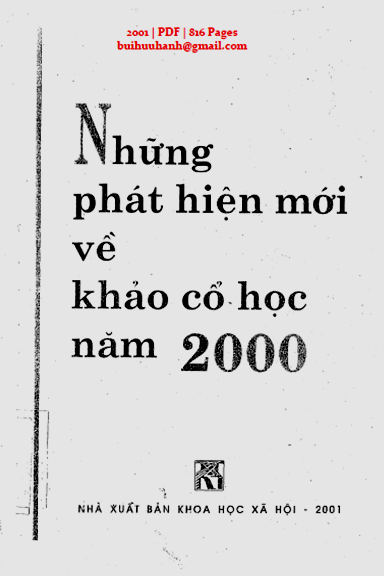 Những Phát Hiện Mới Về Khảo Cổ Học Năm 2000 (NXB Khoa Học Xã Hội 2001) - Hà Văn Tấn, 816 Trang