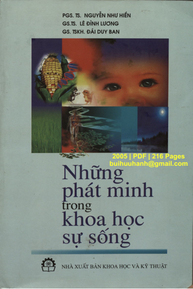 Những Phát Minh Trong Khoa Học Sự Sống (NXB Khoa Học Kỹ Thuật 2005) - Nguyễn Như Hiền, 216 Trang