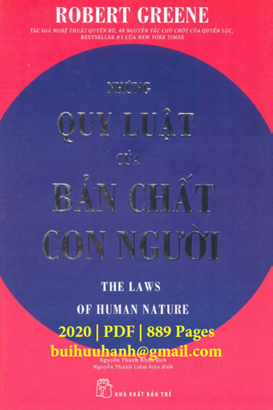 Những Quy Luật Của Bản Chất Con Người (NXB Trẻ 2020) - Robert Greene, 889 Trang