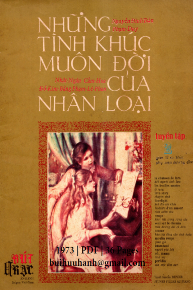 Những Tình Khúc Muôn Đời Của Nhân Loại Tập 2 (NXB Bút Nhạc 1973) - Phạm Duy, 36 Trang