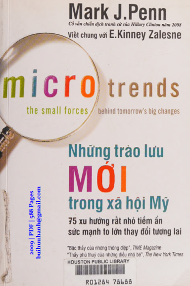 Những Trào Lưu Mới Trong Xã Hội Mỹ (NXB Thế Giới 2009) - Mark J. Penn, 588 TRang