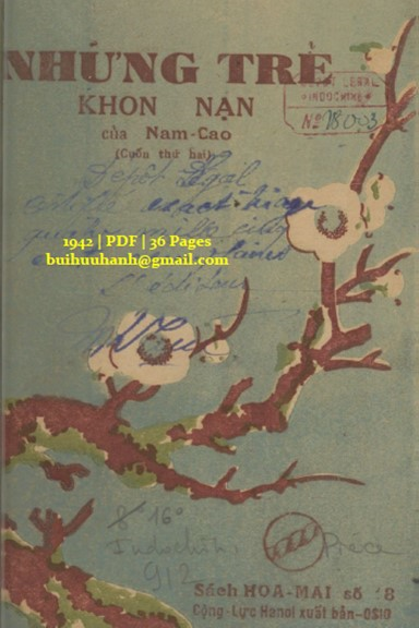 Những Trẻ Khốn Nạn Quyển 2 (NXB Cộng Lực 1942) - Nam Cao, 36 Trang