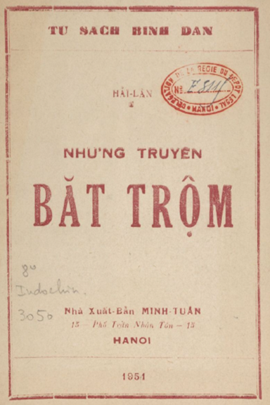Những Truyện Bắt Trộm (NXB Minh Tuân 1951) - Hải Lân, 52 Trang