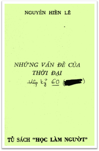 Những Vấn Đề Của Thời Đại (NXB Trình Bày 1974) - Nguyễn Hiến Lê, 197 Trang