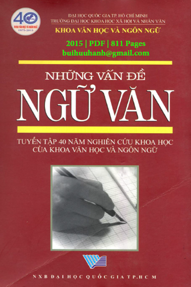 Những Vấn Đề Ngữ Văn (NXB Đại Học Quốc Gia 2015) - Đoàn Lê Giang, 811 Trang