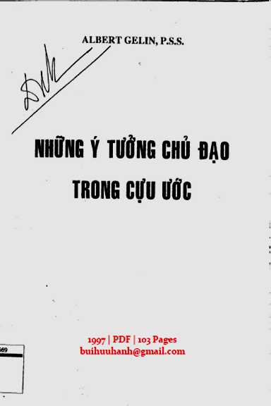 Những Ý Tưởng Chủ Đạo Trong Cựu Ước (NXB Học Viện Đa Minh 1997) - Albert Gelin, 103 Trang