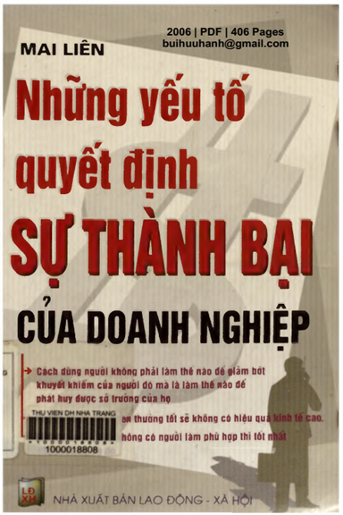 Những Yếu Tố Quyết Định Sự Thành Bại Của Doanh Nghiệp (NXB Lao Động Xã Hội 2006) - Mai Liên