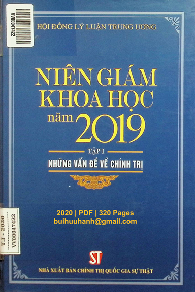 Niên Giám Khoa Học Năm 2019 Tập 1-Những Vấn Đề Về Chính Trị (NXB Chính Trị 2020) - Phùng Hữu Phú