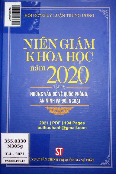 Niên Giám Khoa Học Năm 2020 Tập 4-Những Vấn Đề Về Quốc Phòng, An Ninh Và Đối Ngoại - Phùng Hữu Phú