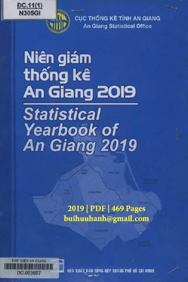 Niên Giám Thống Kê Tỉnh An Giang 2019 (NXB Tổng Hợp 2020) - Thiếu Vĩnh An, 469 Trang