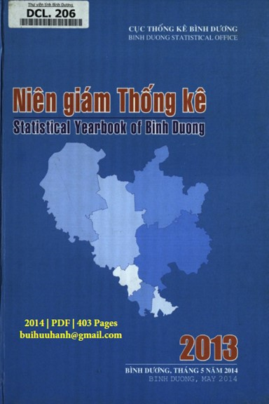 Niên Giám Thống Kê Tỉnh Bình Dương 2013 (NXB Thống Kê 2014) - Võ Công Thành, 403 Trang