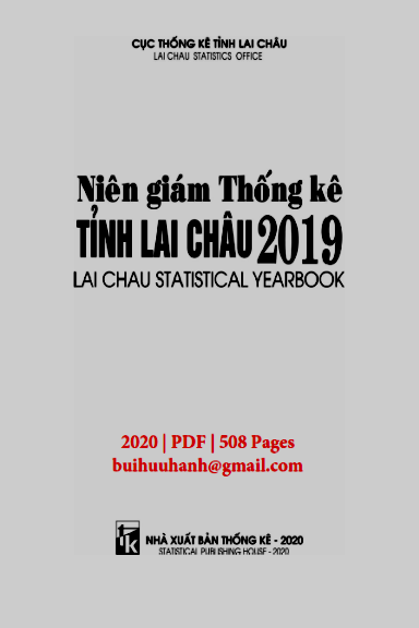 Niên Giám Thống Kê Tỉnh Lai Châu 2019 (NXB Thống Kê 2020) - Nguyễn Quang Tiếp, 508 Trang
