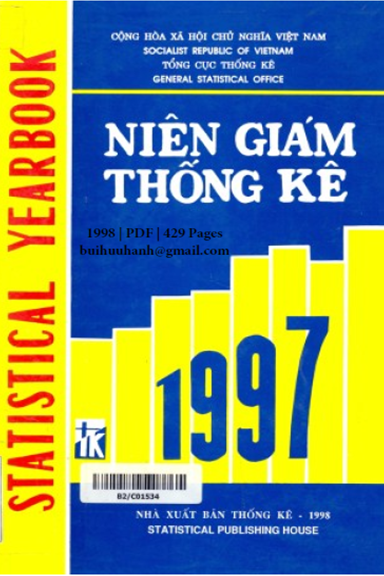 Niên Giám Thống Kê Việt Nam 1997 (NXB Thống Kê 1998) - Trần Hữu Thực, 429 Trang