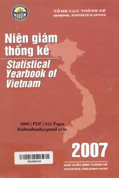 Niên Giám Thống Kê Việt Nam 2007 (NXB Thống Kê 2008) - Trần Hữu Thực, 821 Trang