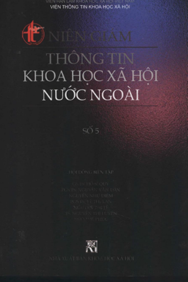Niên Giám Thông Tin Khoa Học Xã Hội Nước Ngoài Số 5 (NXB Khoa Học Xã Hội 2013)- Hồ Sĩ Quý, 980 Trang