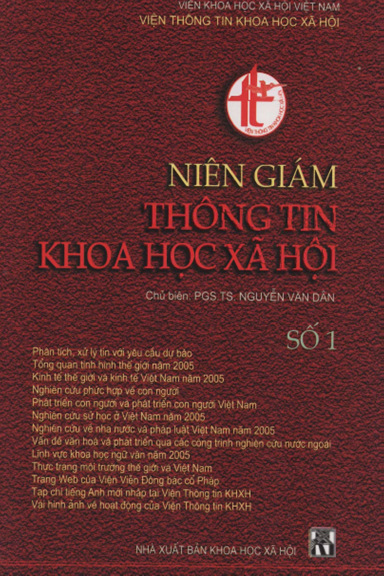 Niên Giám Thông Tin Khoa Học Xã Hội Số 1 (NXB Khoa Học Xã Hội 2006) - Nguyễn Văn Dân, 270 Trang