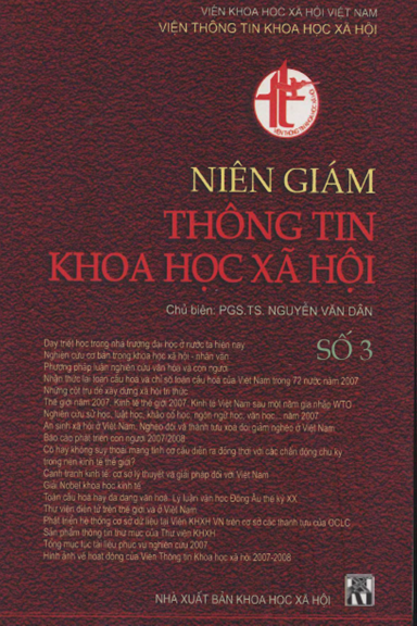 Niên Giám Thông Tin Khoa Học Xã Hội Số 3 (NXB Khoa Học Xã Hội 2008) - Nguyễn Văn Dân, 622 Trang