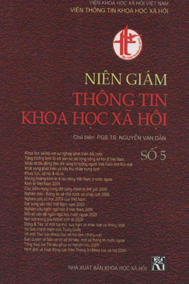Niên Giám Thông Tin Khoa Học Xã Hội Số 5 (NXB Khoa Học Xã Hội 2010) - Nguyễn Văn Dân, 390 Trang
