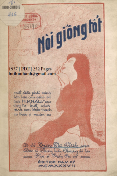 Nòi Giống Tốt (NXB Nam Ký 1937) - Trần Phi Hiển, 252 Trang
