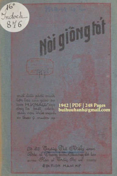 Nòi Giống Tốt (NXB Nam Ký 1942) - Trần Phi Hiển, 248 Trang
