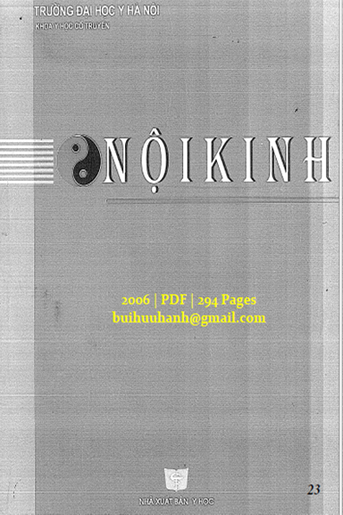 Nội Kinh (NXB Y Học 2006) - Trần Thúy, 294 Trang