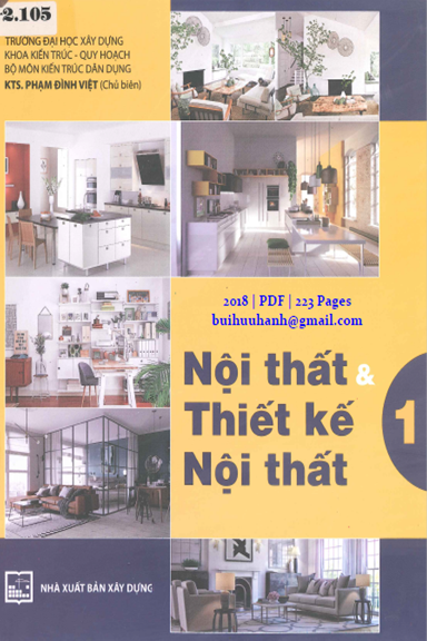Nội Thất Và Thiết Kế Nội Thất Tập 1 (NXB Xây Dựng 2018) - Phạm Đình Việt, 223 Trang