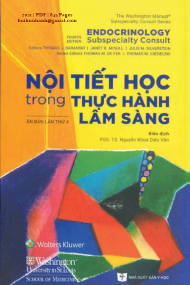 Nội Tiết Học Trong Thực Hành Lâm Sàng (NXB Y Học 2021) - Thomas J. Baranski, 845 Trang