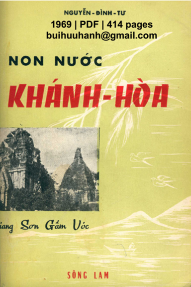 Non Nước Khánh Hòa (NXB Sông Lam 1969) - Nguyễn Đình Tư, 414 Trang