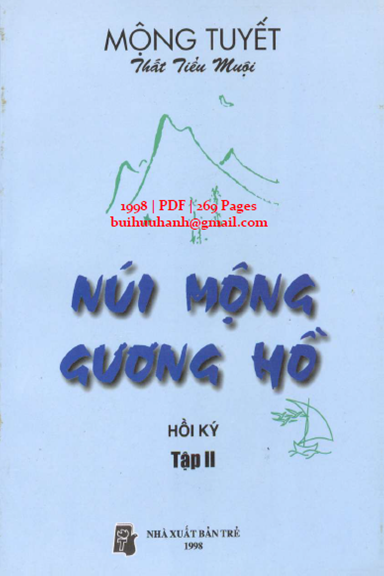 Núi Mộng Gương Hồ Tập 2 (NXB Trẻ 1998) - Mộng Tuyết, 269 Trang