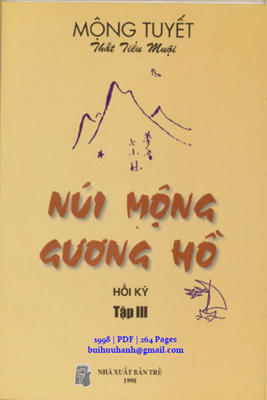 Núi Mộng Gương Hồ Tập 3 (NXB Trẻ 1998) - Mộng Tuyết, 264 Trang