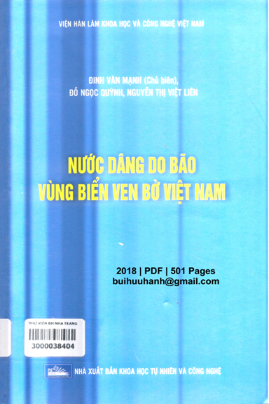 Nước Dâng Do Bão Vùng Biển Ven Bờ Việt Nam (NXB Khoa Học Tự Nhiên 2018) - Đinh Văn Mạnh, 501 Trang