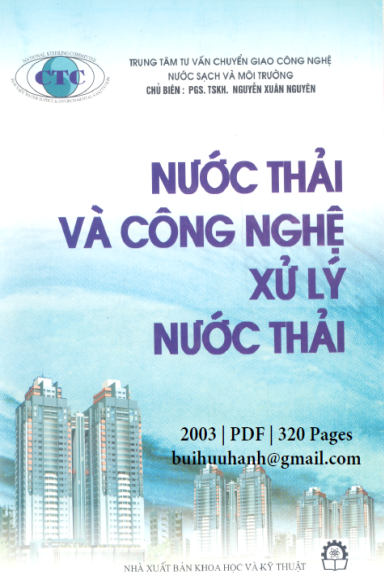Nước Thải Và Công Nghệ Xử Lý Nước Thải (NXB Khoa Học Kỹ Thuật 2003) - Nguyễn Xuân Nguyên, 320 Trang
